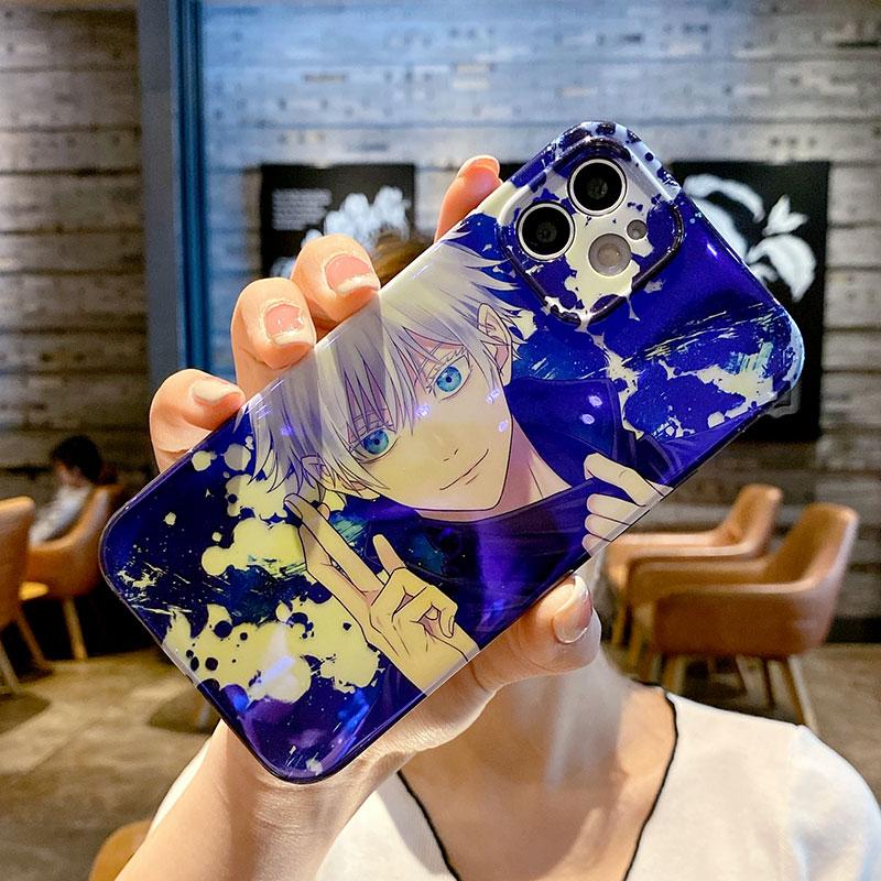 Чехол для телефона с рисунком аниме дзюдзюцу кайсен Юджи Итадори Фусигуро Мегуми для IPhone 13 12 11 Pro X XsMax XR 7 8Plus, милый мягкий чехол