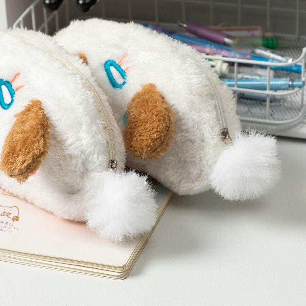 Puppy Shape Pen Bag Multi-functional Pen Pouch Kawaii Stationery Storage Bag  School Supplies