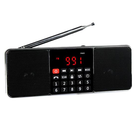 Цифровое радио Retekess TR602 Портативный светодиодный дисплей Стереодинамик громкой связи FM/AM Bluetooth-совместимое радио для пожилых людей