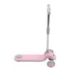 Детский самокат 3 колеса складной свет музыка регулируемая высота самокат для малышей розовый