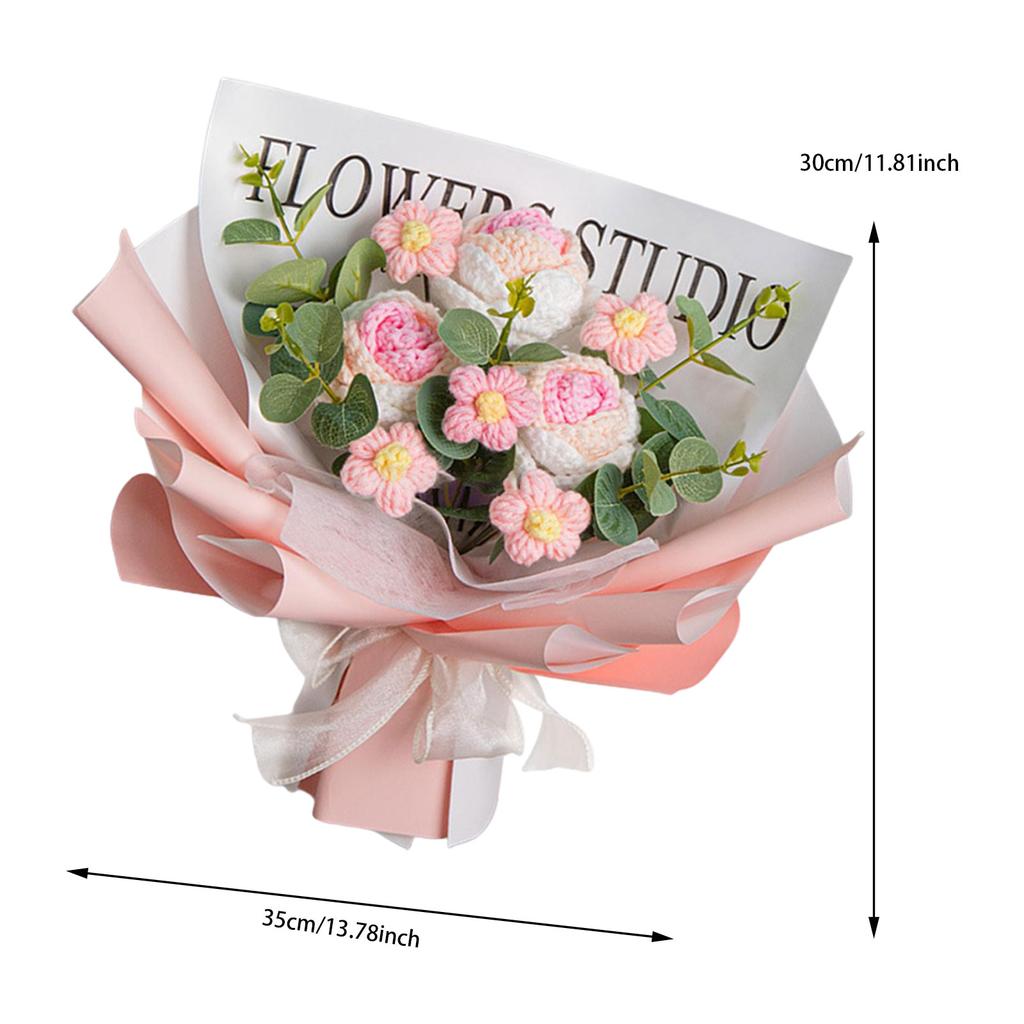 Букет тюльпанов крючком. Украшение. Готовый вязаный букет ручной работы для подарков на День матери. Вечеринка, день рождения, дома, свадьба.