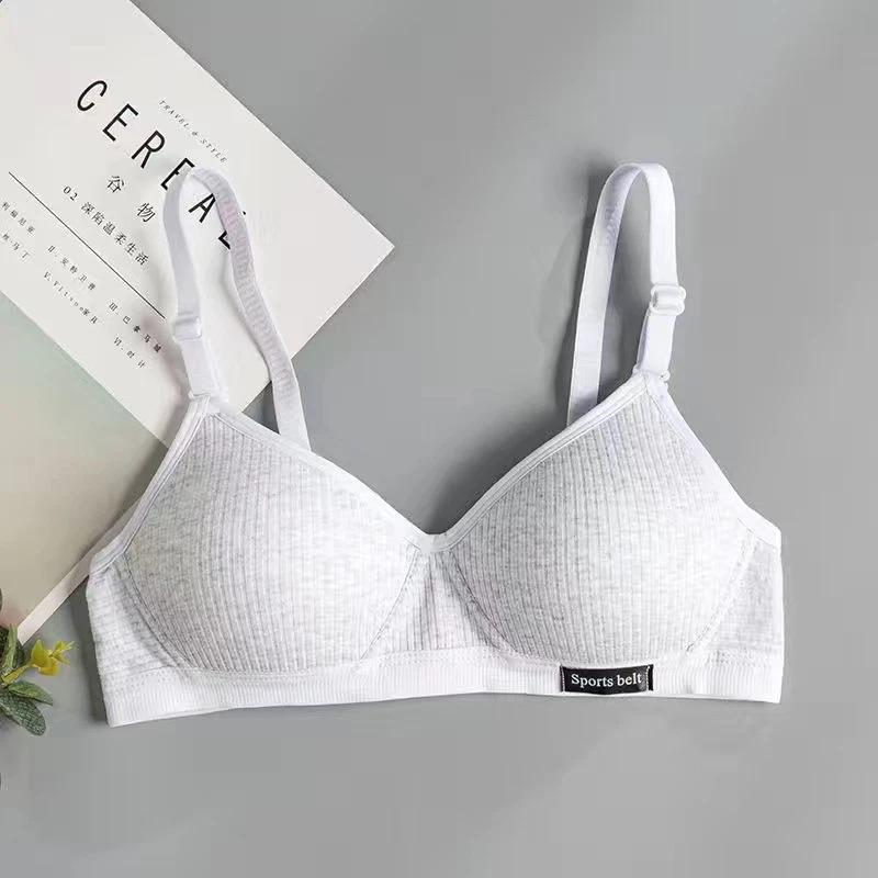 Women Girl Cotton Underwear Bra Wire Free Push Up Lingerie Bralette Brassiere Seamleass Bras
