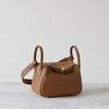 Half Wax Thread Lindi Bag Mini Top Layer Togo Cowhide Leather Single Shoulder Handbag Crossbody Women's Bag Doctor Bag Crossbody Bag