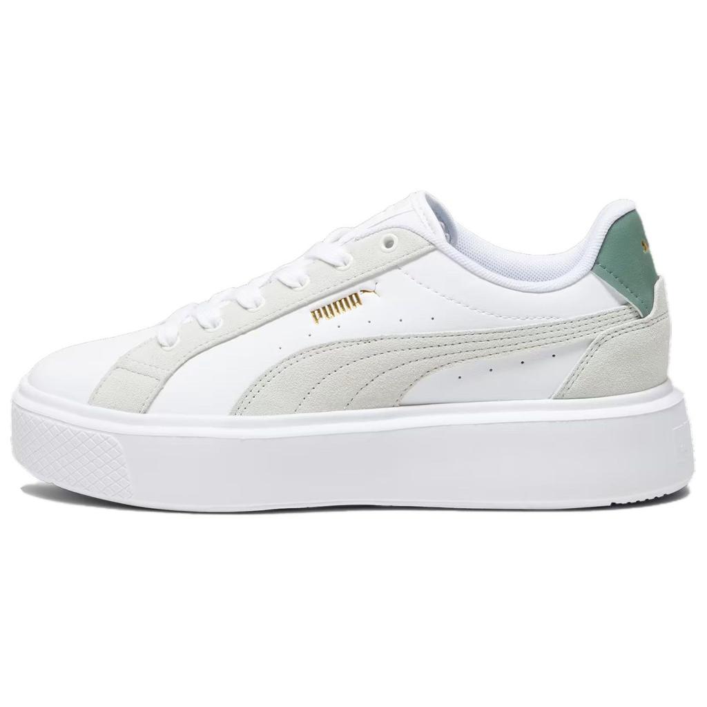 Puma Osl Pro Fashion Minimalist Durable Low-Top Skate Shoes Unisex Sneakers White Gray Green 392055-04