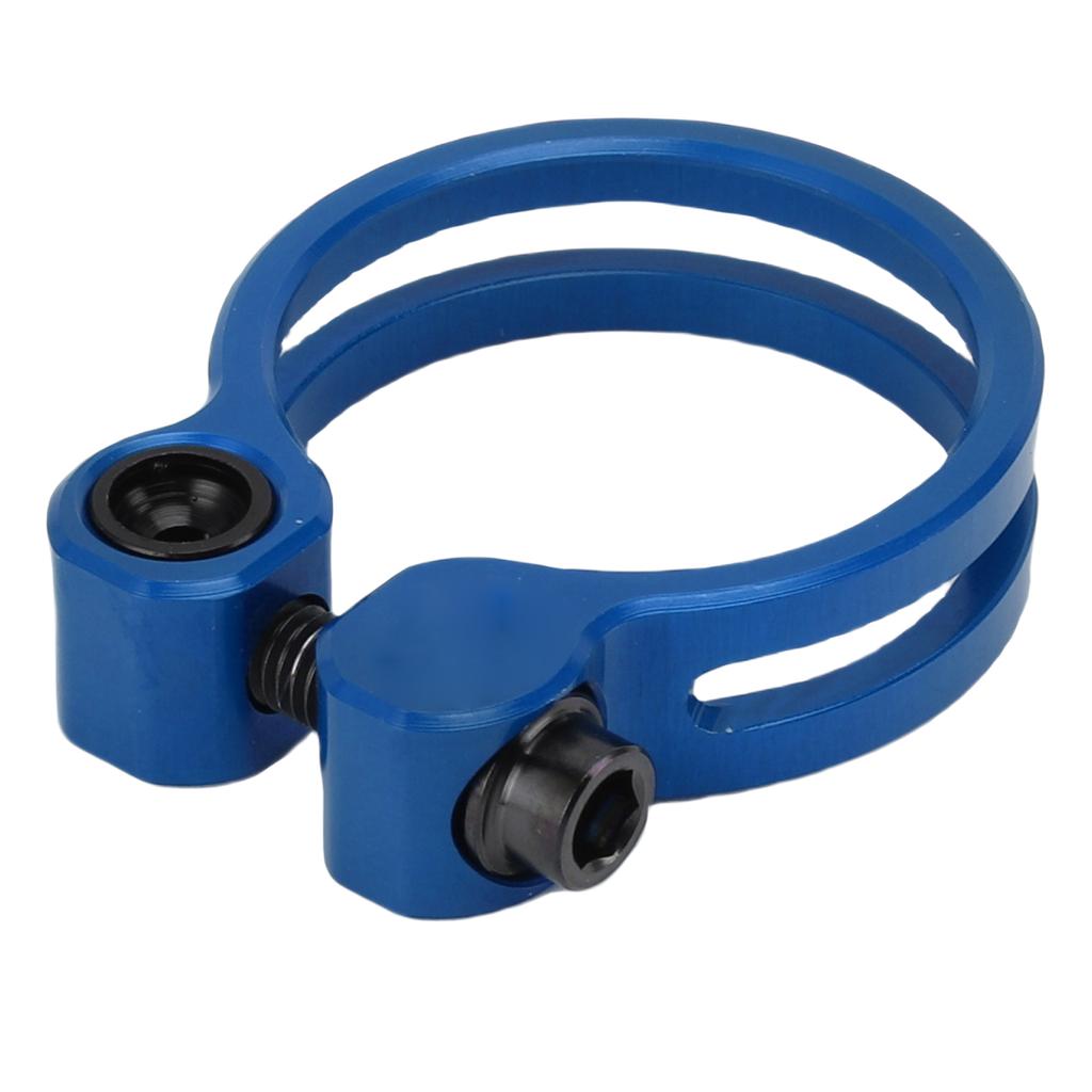 31,8 мм хомут для подседельной трубы из алюминиевого сплава, полый хомут для подседельной трубы для горного шоссейного велосипеда, синий