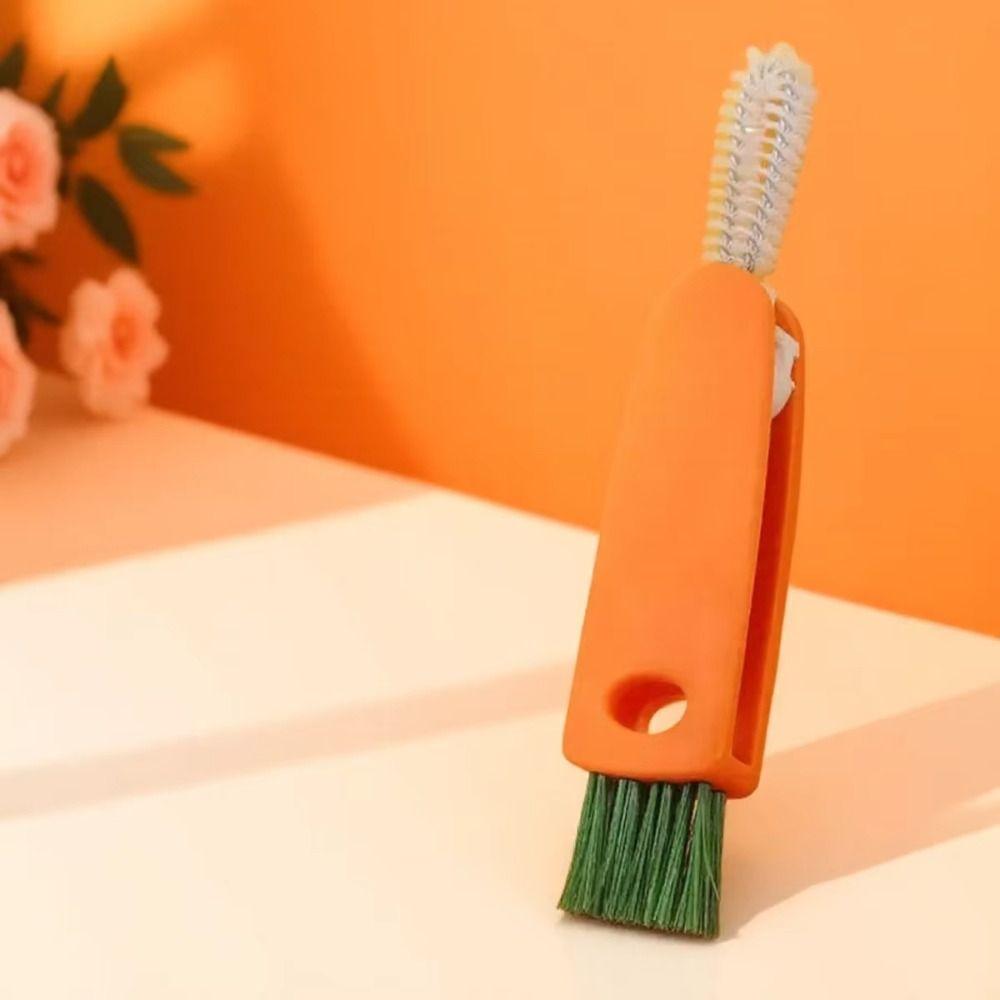 360° Rotatable Bottle Gap Cleaner Brush Bottle Cup Holder Cleaner  Baby Bottle Cleaning