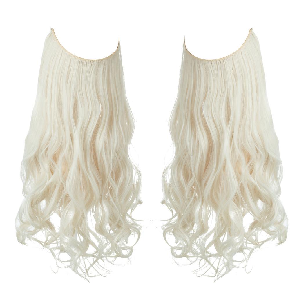 Wigs Have A Large Amount Of Hair, U-Shaped Hair Extensions, Women'S Fishing Line Wigs, Invisible Natural Long Curly Hair