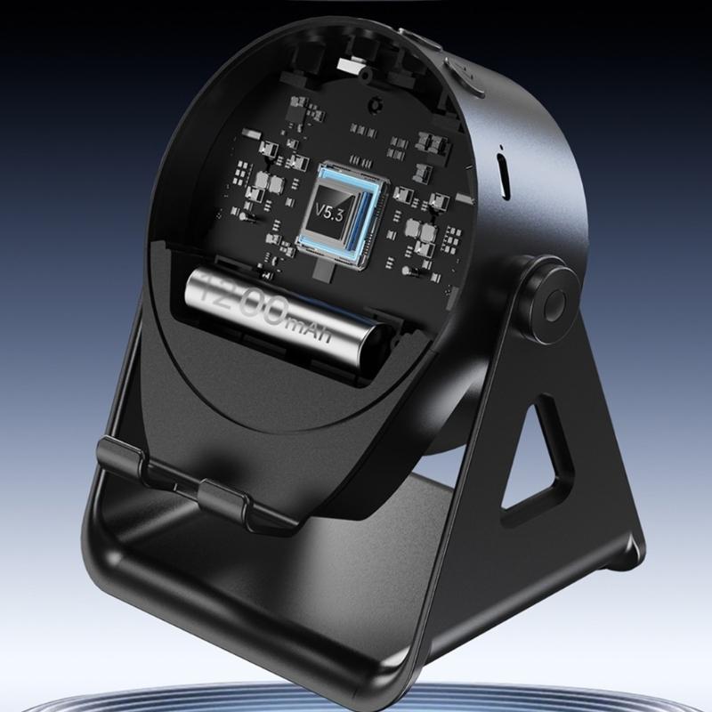 3-в-1 Bluetooth-совместимая подставка для колонки, подставка для мобильного телефона с беспроводной индукционной колонкой, объемный звук для домашнего офиса