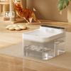 Water Fountain for Cats 2.6L Large Capacity Wastewater Separation Automatic Cat Drinker Wireless 4000mAh Cat Accessories