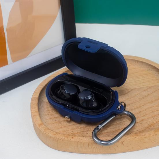 Защитный чехол Противоударный силиконовый чехол с крючком Водонепроницаемый грязеотталкивающий удобный чехол для хранения беспроводной гарнитуры для Anker Soundcore Space A40