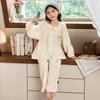 Girls Cotton Gauze Pajama Set Long Sleeve Cartoon Print Sleepwear Ages 8 Fall Comfortable Home Outfit
