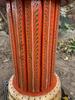 Hand Painted Wooden Chowki Pedestal Table | Indian Folk Art Statue Stand