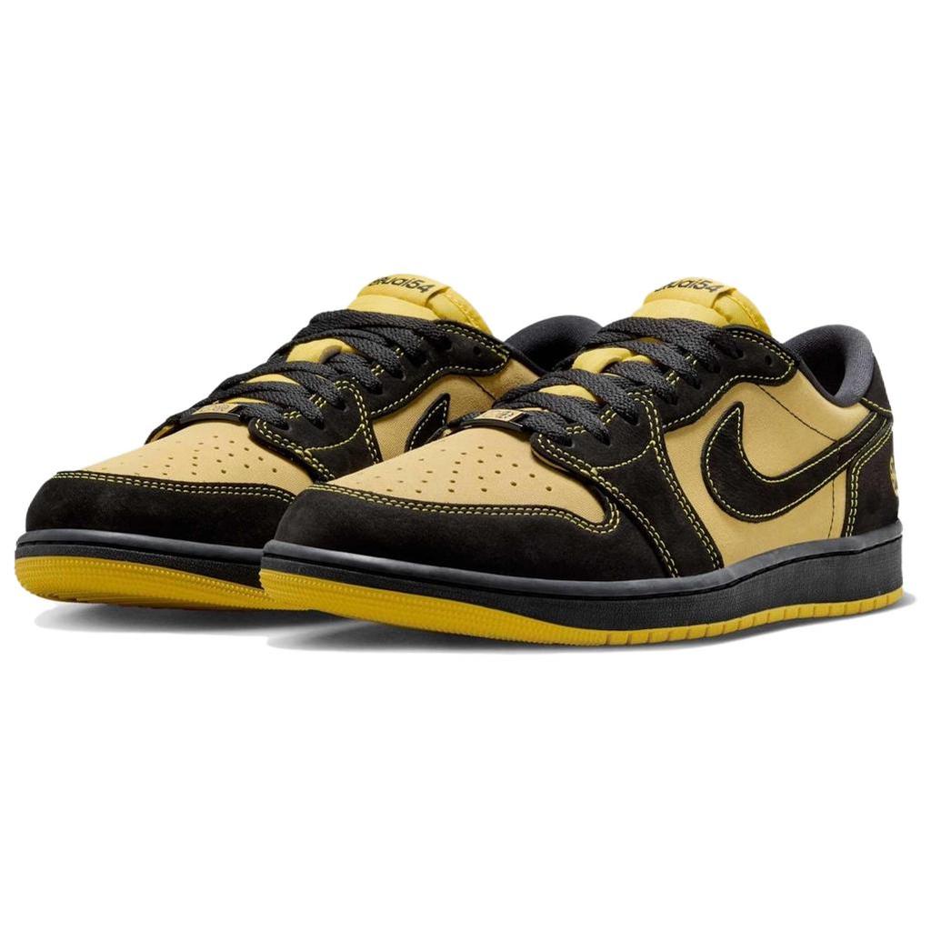 Jordan 1 Ретро Низкие OG Quai 54 Черный Тур Желтый Красный IB8836-007