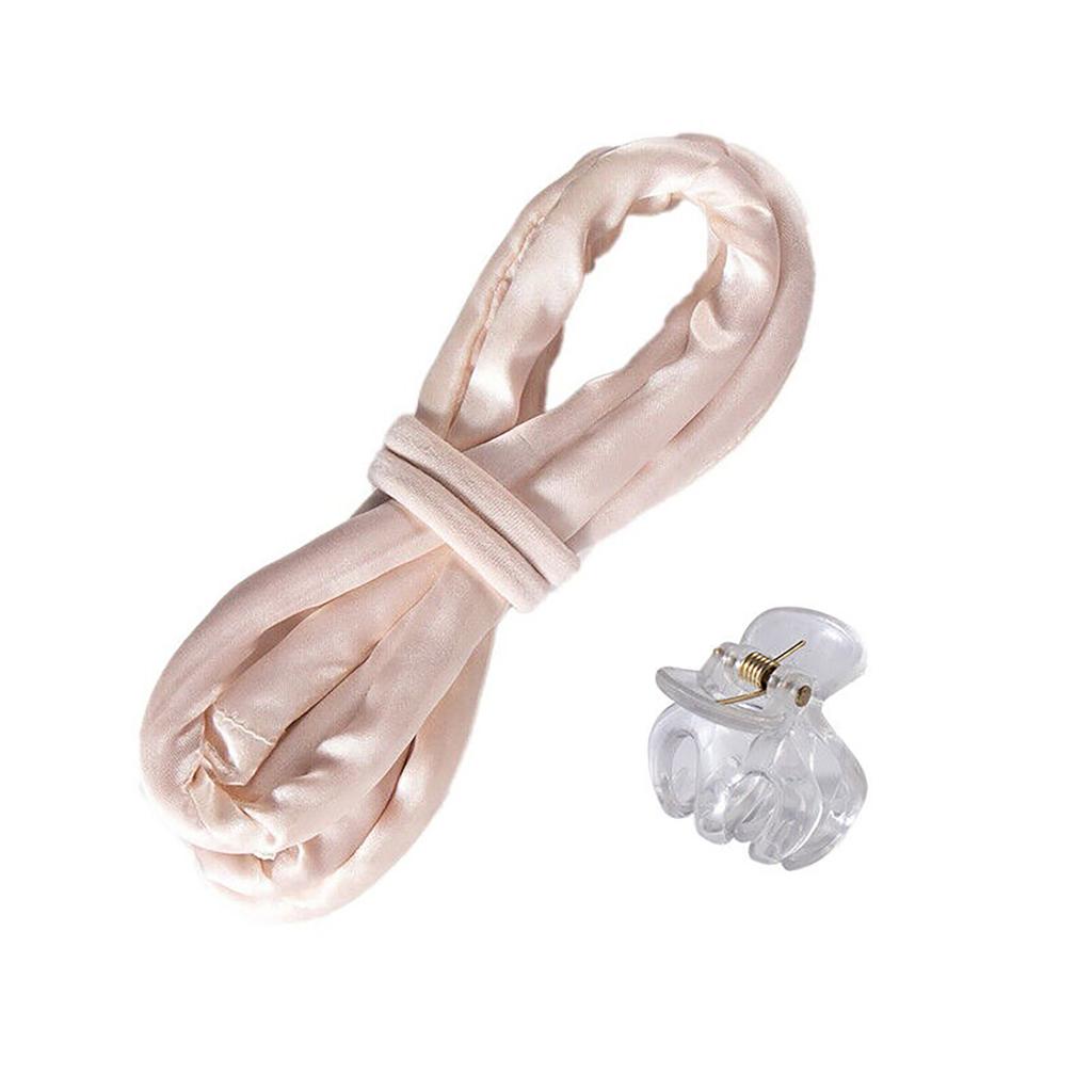 Heatless Wave Rod Headband No Heat Silk Curls Ribbon Soft Hair Rollers for Straight Hair and Curly Hair Type