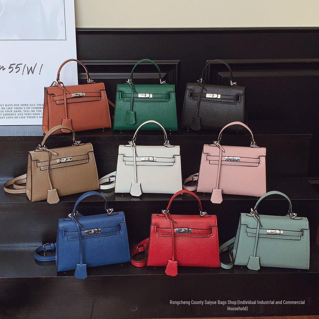 Женская универсальная сумка Kelly с узором «личи» - модная вместительная сумка через плечо и кроссбоди