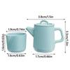 1/6 Doll Kettle Cup Set Alloy Miniature Drinkware Creative Dollhouse Teapot