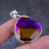 Natural Tourmaline Gemstone Handmade 925 Sterling Silver Gift Pendant 1.89" F3h69