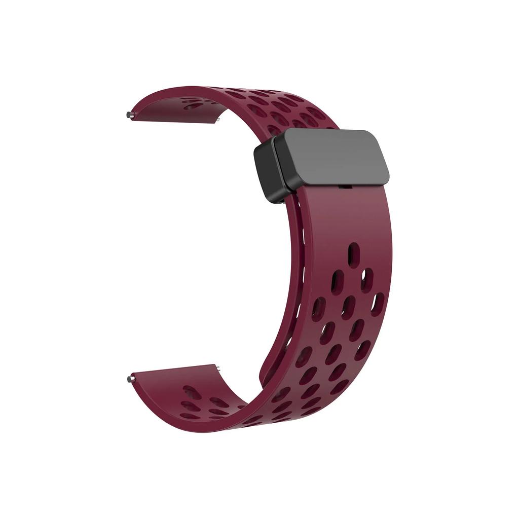 Silicone Watch Band For Garmin Venu 2 Plus Sq Vivoactive 3 4 5/Forerunner 255 645 158/55/245 Music Magnetic Buckle Strap