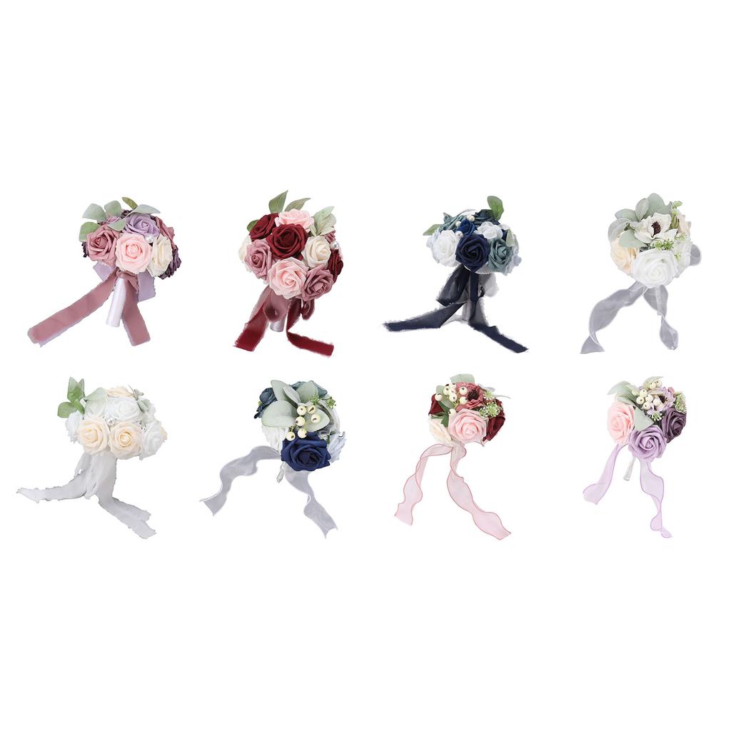 Свадебный букет Яркий цветной держащий цветы Романтичный ручной работы Элегантный держащий цветы для вечеринок