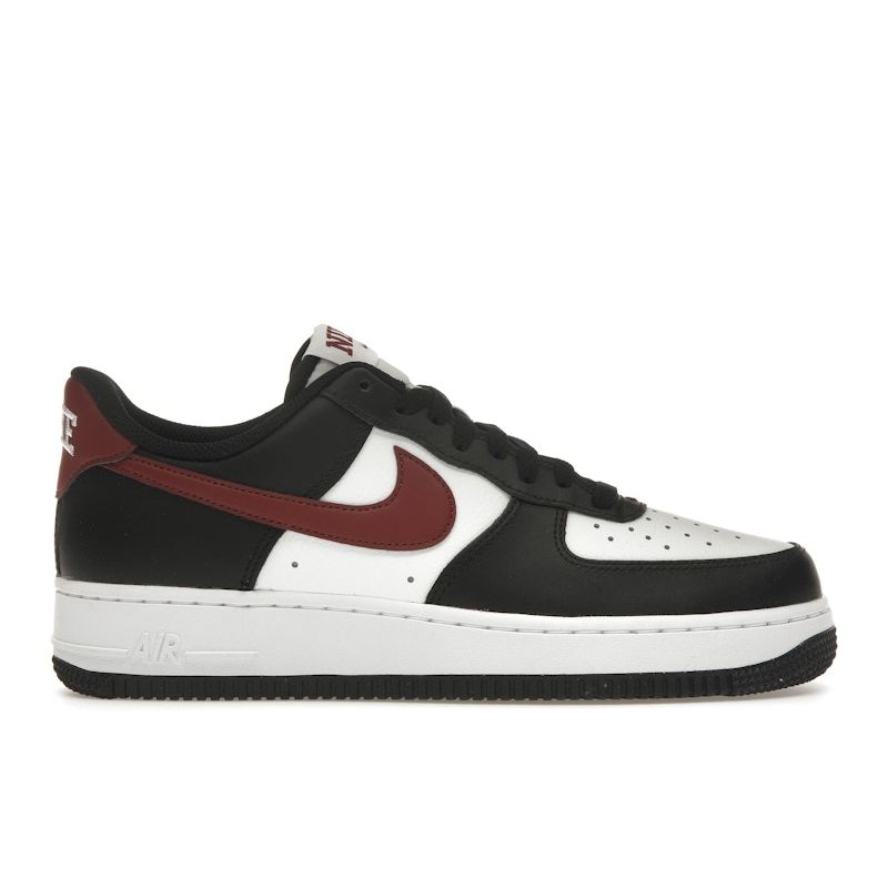 Nike Air Force 1 07 Black Dark Team Red Men Sneakers Summit-White White FZ4615-001