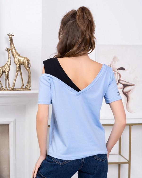 Трикотажная футболка со вставкой ISSA Plus