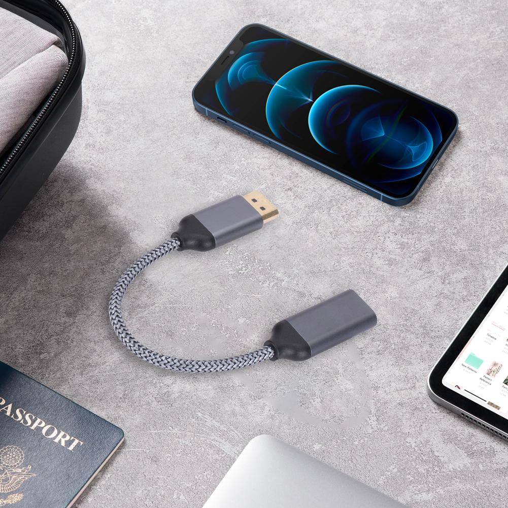 1-5 ШТ. Адаптер DP — HDMI-совместимый для видео и аудио высокой четкости для HD-телевизора 4K 60 Гц, кабель-адаптер DP — HDMI-совместимый, папа-мама для ноутбука HP/DELL