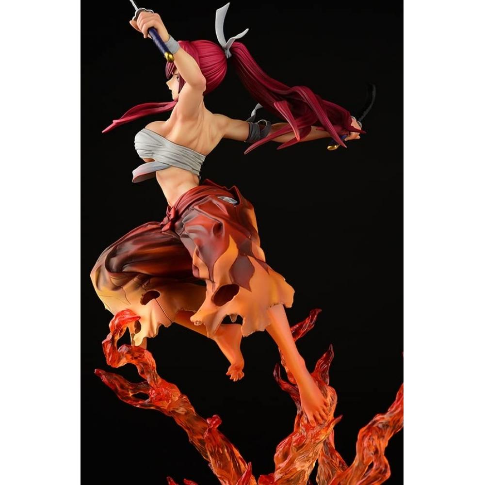 Orca Toys 16 Scale Erza Scarlet Samurai-Kouen Banjou-ver.Red PVC Painted Finished Product Approx. Height 435mm Made of PVC