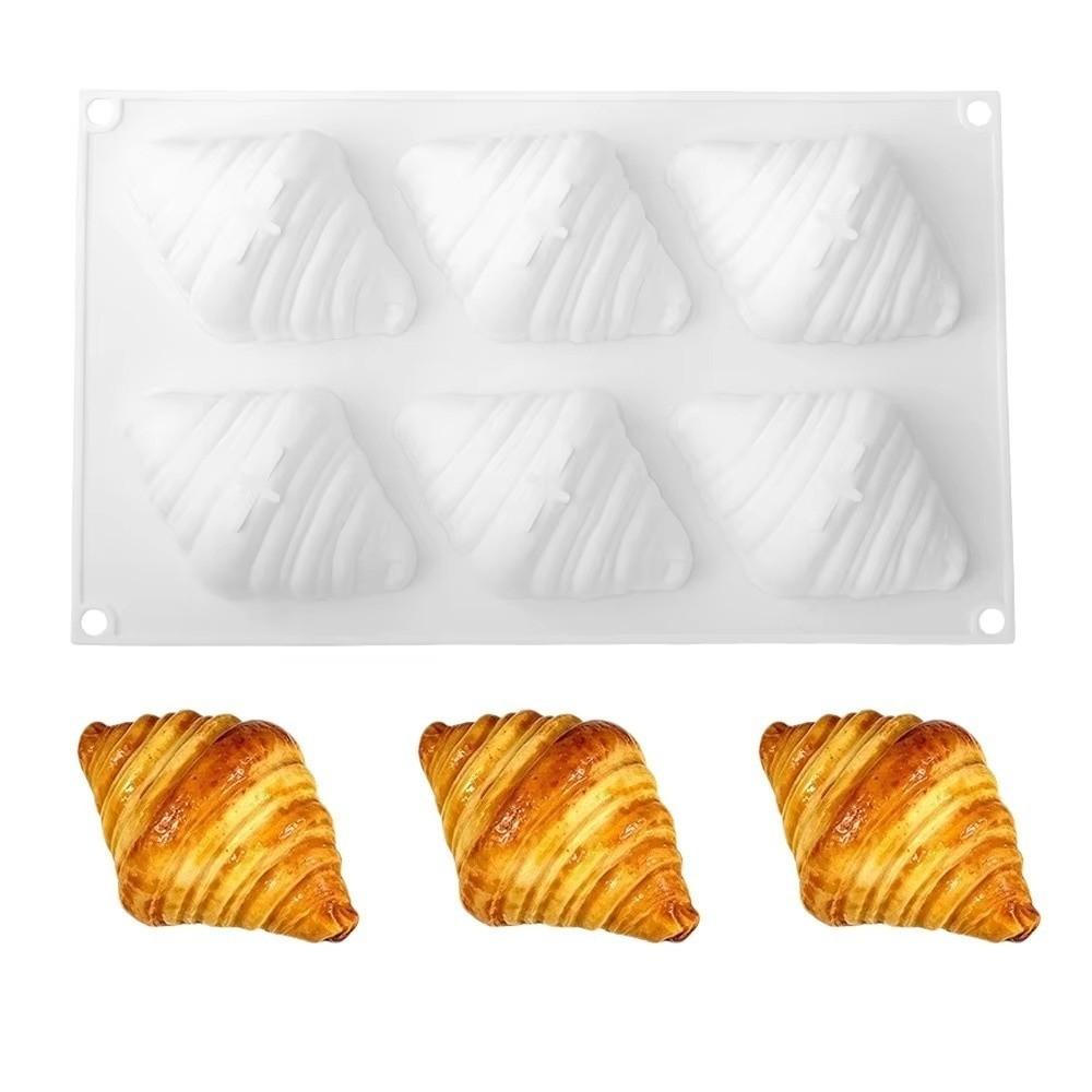 6-Cavity Silicone Molds Heat-Resistant Baking Molds Durable Dessert Mold Kitchen Bakeware