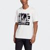 adidas Футболка Originals Trefoil Msg Ss с логотипом Earth для мужчин, белая FM2256