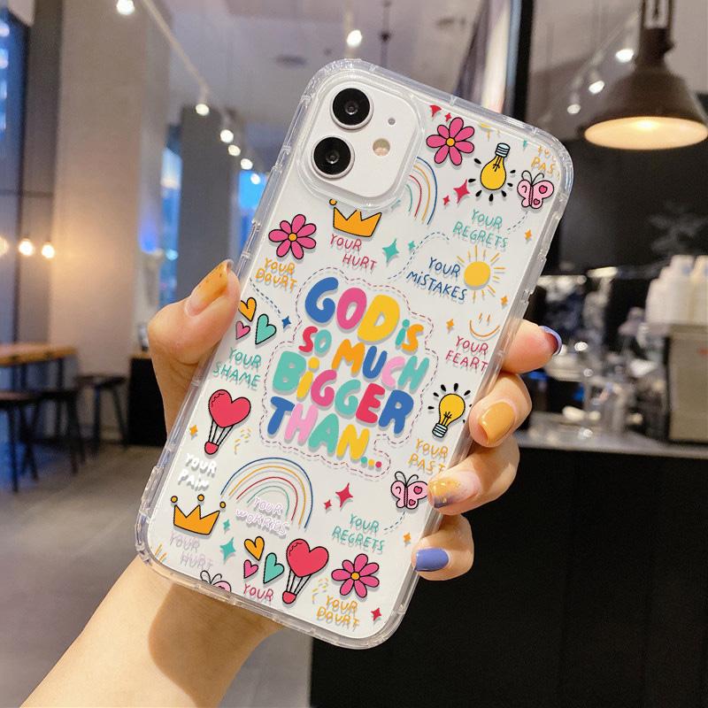 Милый Кавайный Кот Собака Наклейка Чехол для Телефона для iPhone 17 16 15 14 13 12 11 Pro Max Plus Корейский Стиль Ударопрочный Прозрачный Мягкий ТПУ Чехол