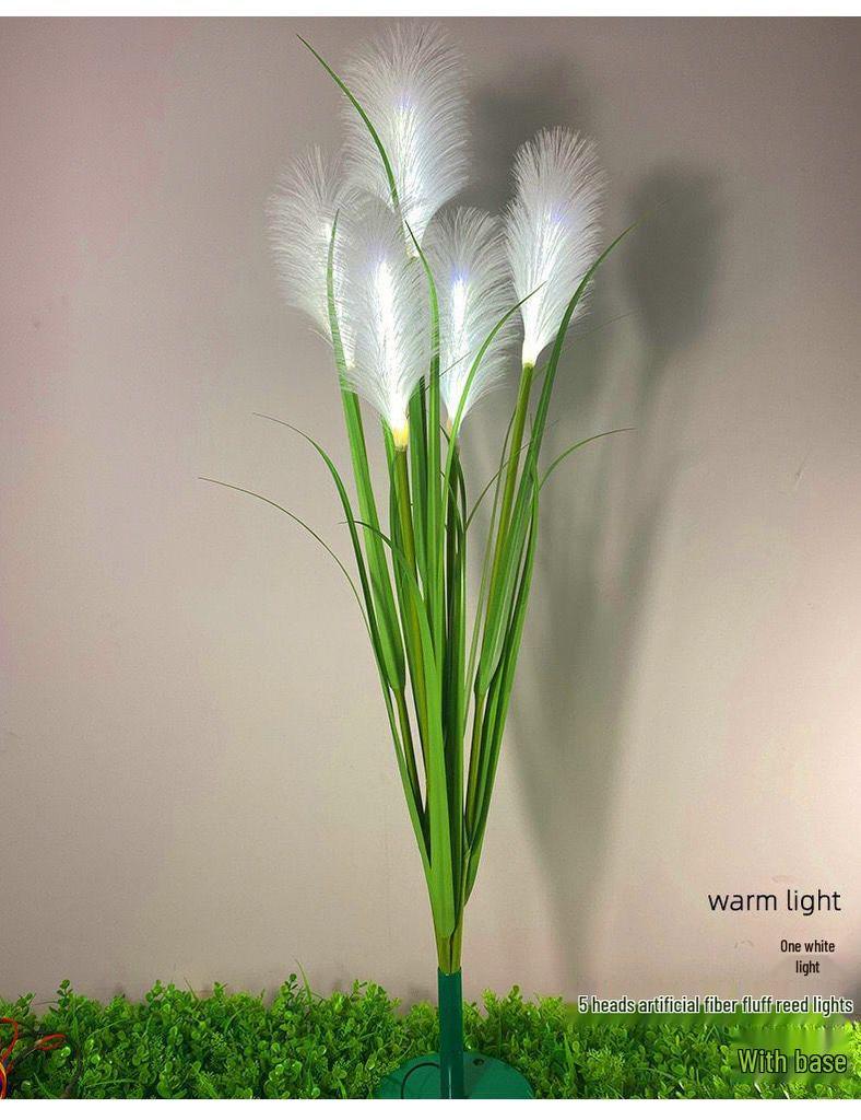 LED Solar Reed Garden Light for Outdoor Decor