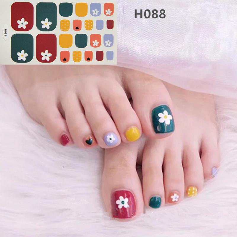Summer New Toenail Film Nail Art Foot Paste Process Crystal Nail Oil Film Toenail Discount Goods