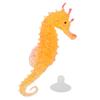 Имитация Морского конька Реалистичный Светящийся Силиконовый Гиппокамп с Присоской для АквариумовЖелтый