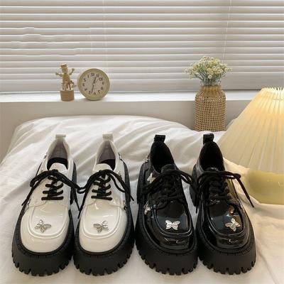 Мода Мода Ретро Женская обувь Весна Новые туфли Мэри Джейн Универсальный Британский стиль Женская кожаная обувь Нескользящая Женская повседневная обувь