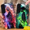 Чехол для мобильного телефона с аниме-девушкой для Samsung Galaxy S26 S25 S24 S23 S22 S21 S20 Note20 Plus FE Ultra Стеклянный Цветной Чехол