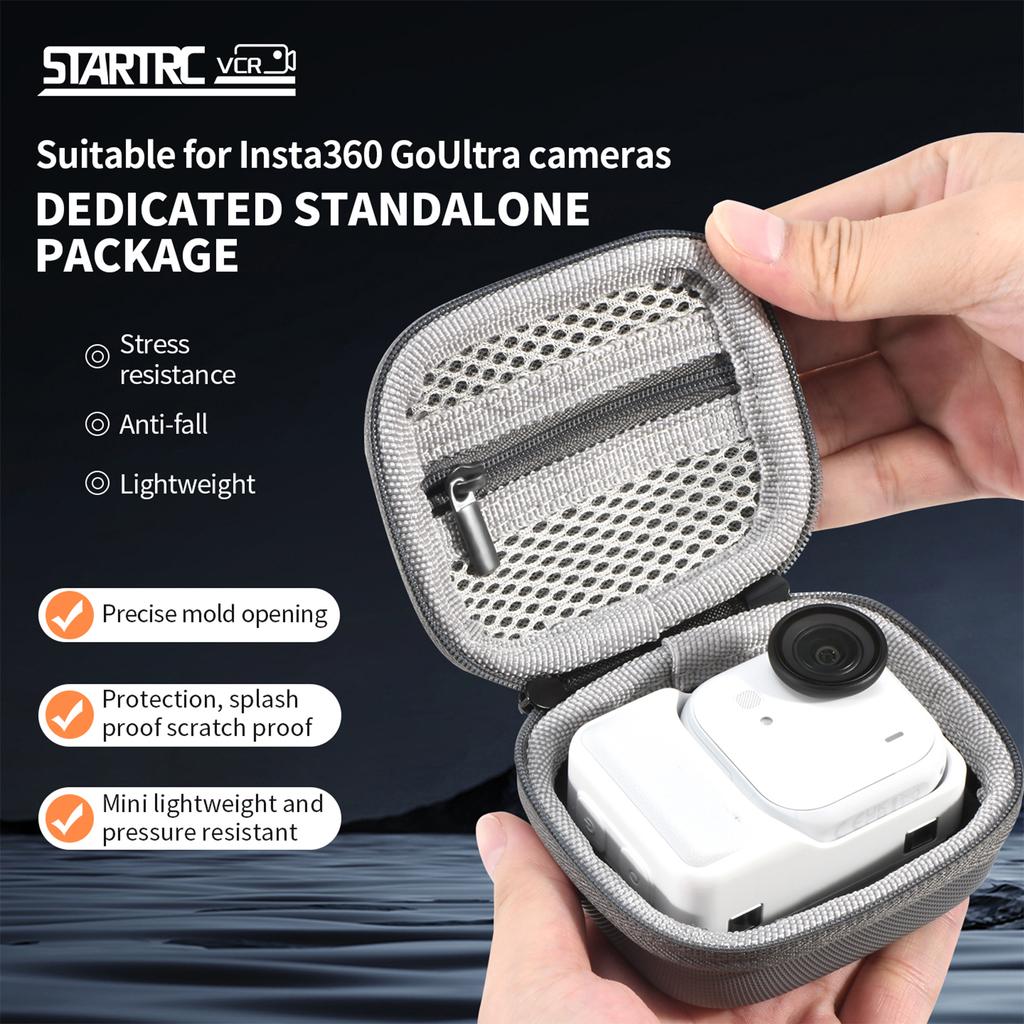 For Insta360 Go Ultra Accessories Carrying Case Waterproof and Scratch Resistant Storage Bag Portable Durable Fashion Handbag