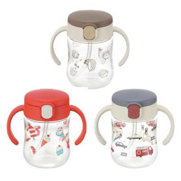 Чашка соломенная Richell TLI SD 200мл, серая, 1 шт.