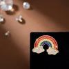 Брошь Радужное Облако в Корейском Стиле С Инкрустацией Разноцветная Булавка на Лацкан для Женской Одежды Сумки DIY Украшение Аксессуары для Украшений