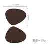 High-end two-color leather placemat household triangular oval waterproof and oil-proof thermal insulation mat bowl cushion coaster placemat