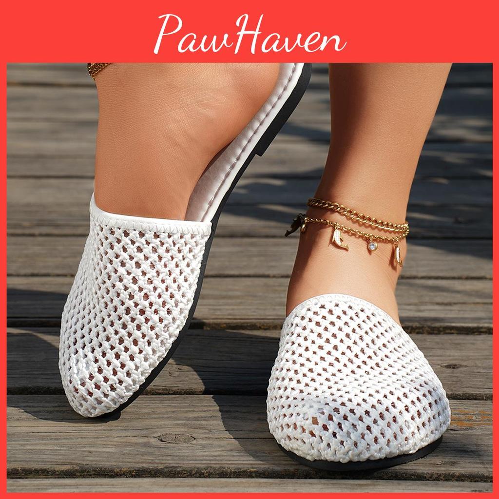 Adult Casual Breathable Mesh Slip On Flat Footwear For Summer Wear