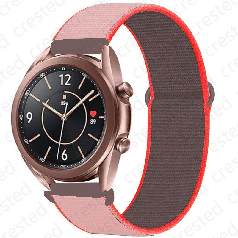 Ремешок 20/22 мм для Galaxy Watch 3/46/42 мм / активный 2 ремешка Samsung Gear S3 Frontier Sport нейлоновый браслет Huawei watch GT 2 41 45 мм