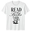Read More Books Cartoon Book Lover Graphic TShirt