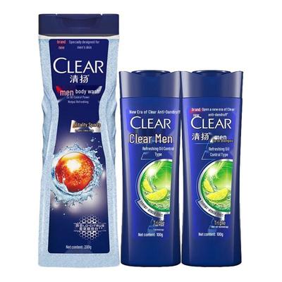 Clear Men Балансирующий контроль жирности Спорт Набор гель для душа и шампунь
