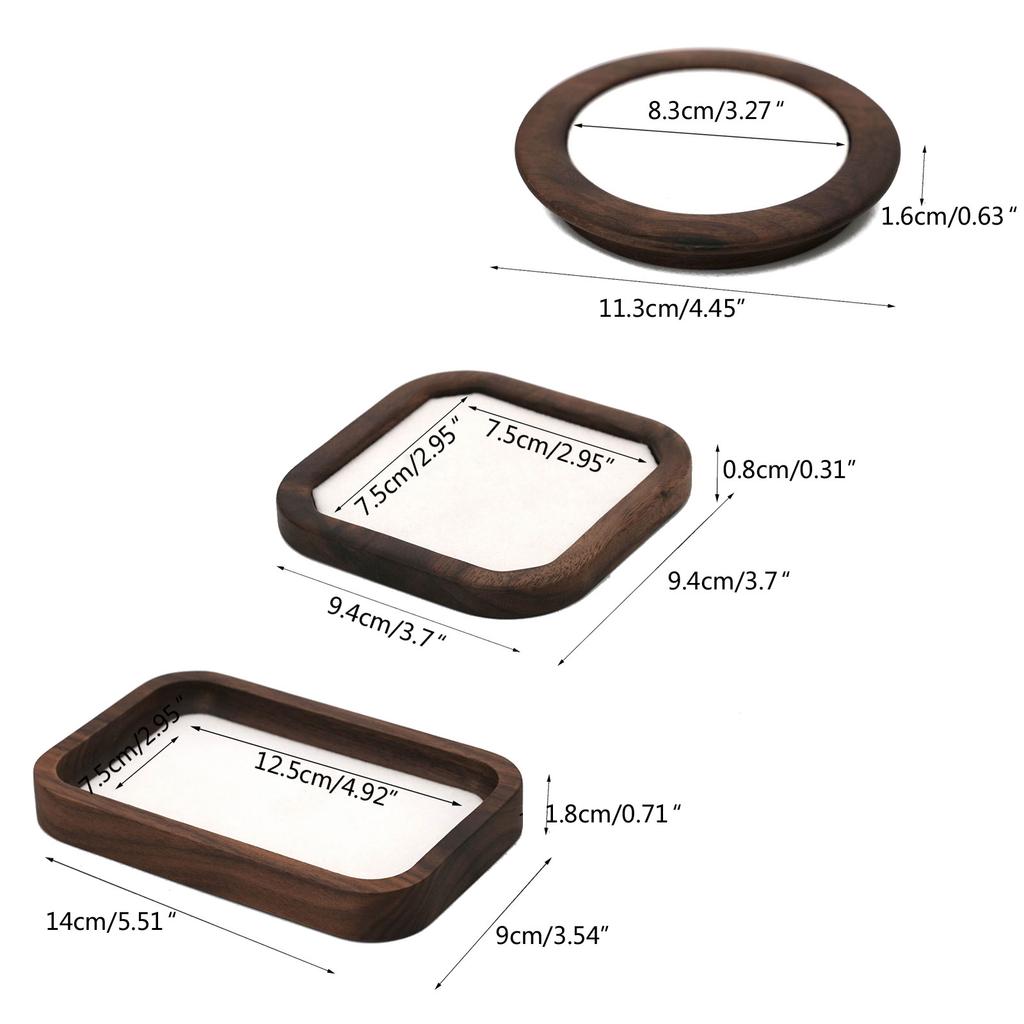6 Styles Wood Earrings Tree Organizer Earring T-Stand Ear Studs Tray Retail Holder Jewelry Photography Display Rack