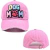 Новая бейсболка с вышивкой 'Dog Mom', регулируемая, женская, стираная, с нашивкой, snapback, повседневная, папина кепка, для улицы, хлопковая, хип-хоп, тракер