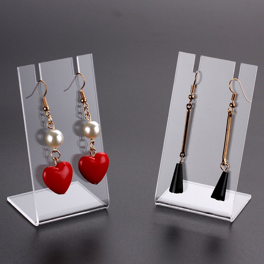 Acrylic For Girls Women Jewelry Holder Transparent Jewelry Organizer Ornaments Earring Display Rack
