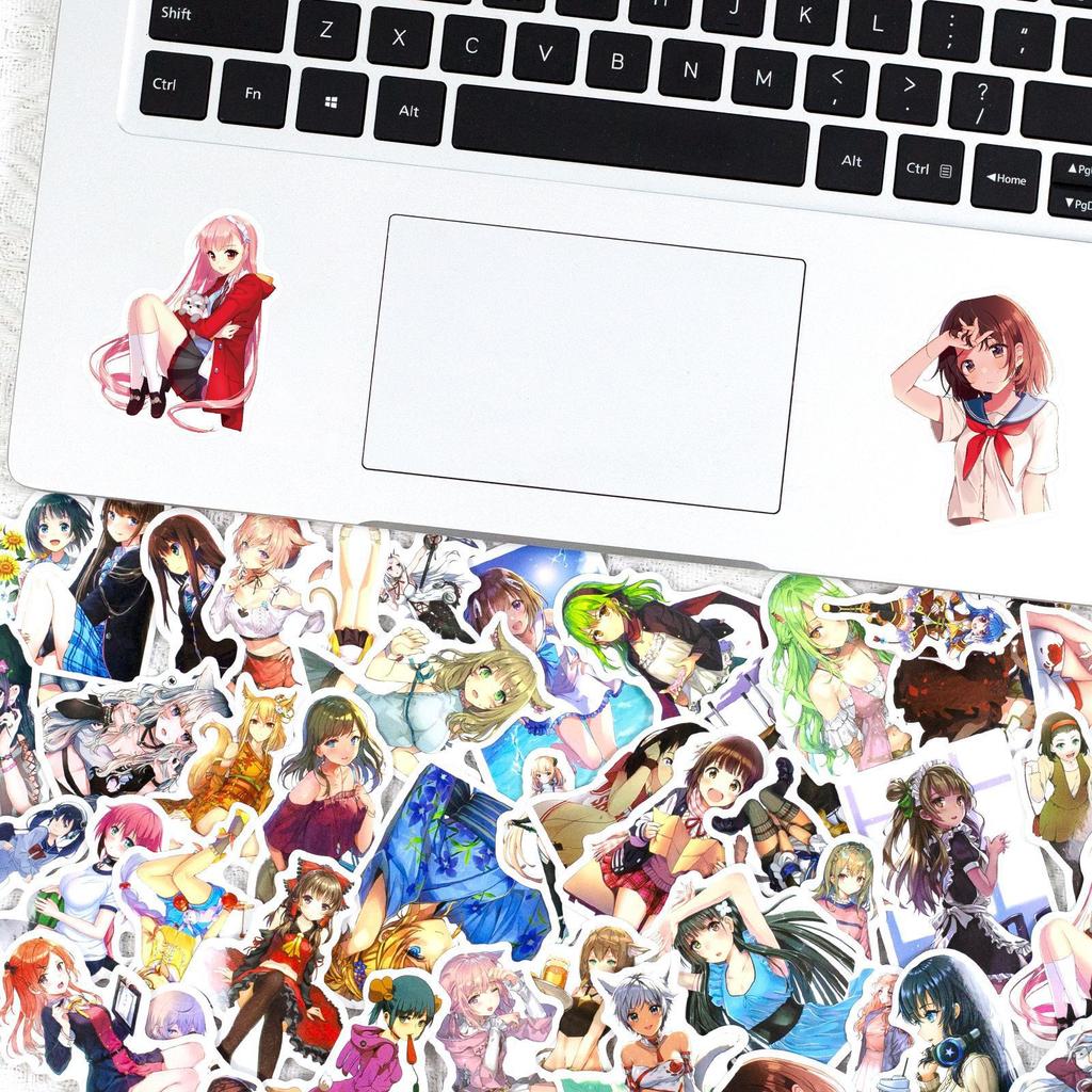 50 Two-Dimensional Day Manga Sexy Beautiful Woman Collection Graffiti Stickers Beautiful Woman Stickers