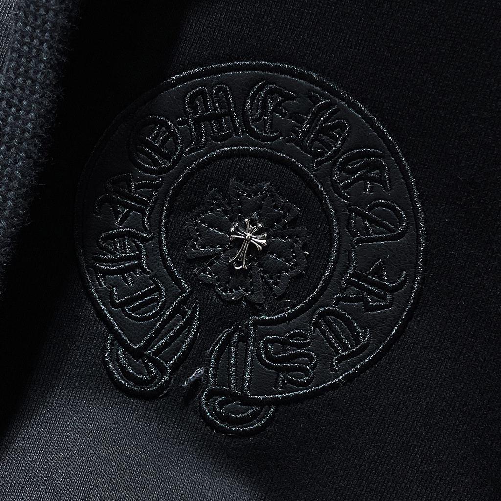 8632 CHROME HEARTS 2025 Новинка Весна и Осень Плюс Размер Тонкий Стиль Классический Стиль Логотип Молния Свитшот С Капюшоном Для Пар