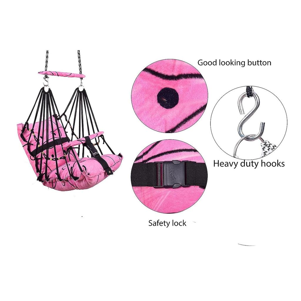 Хлопковое кресло-качалка для детей Детские складные и моющиеся 1-6 лет с ремнем безопасности