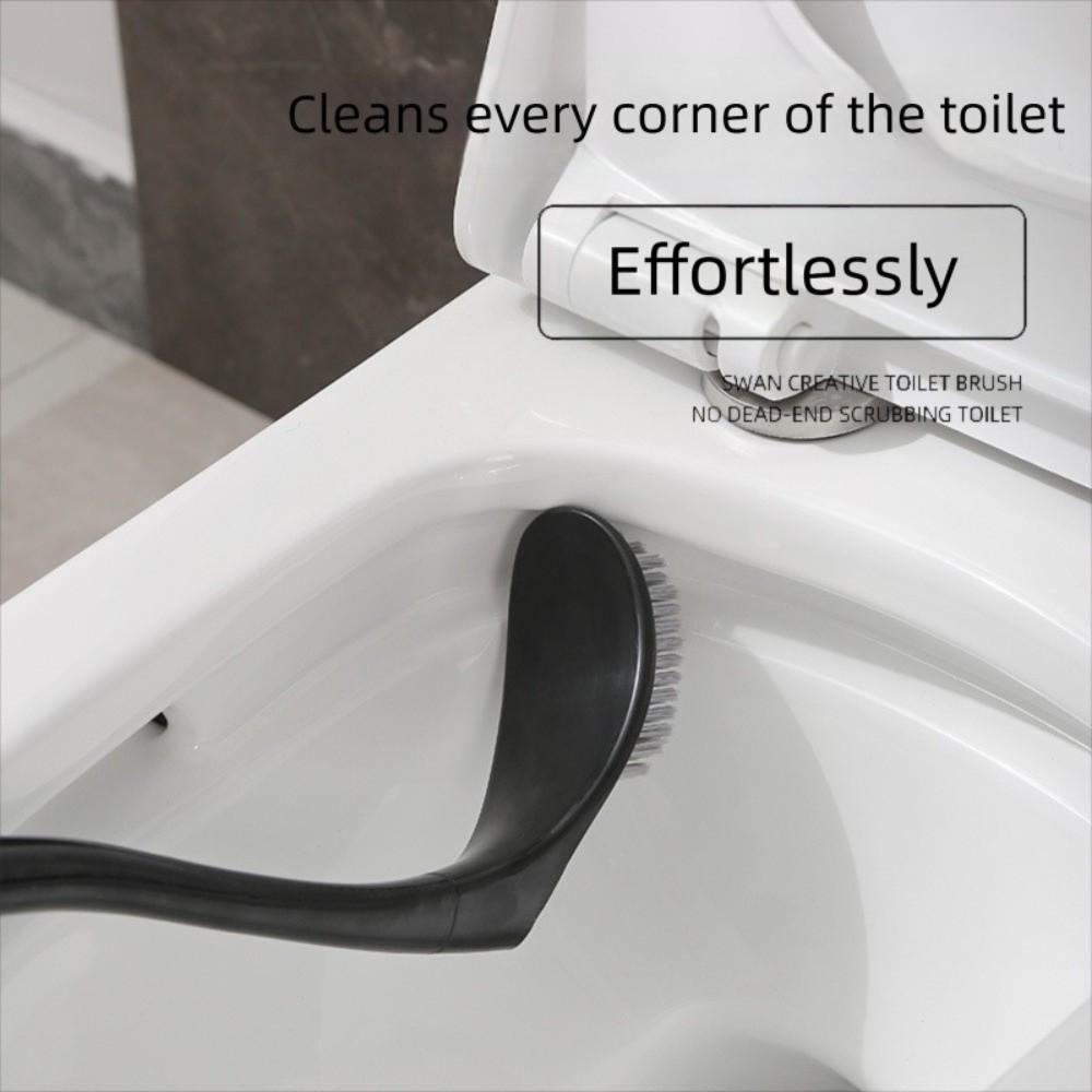 Plastic Bathroom Cleaning Brush Cute Swan Shape Toilet Bowl Cleaner Bathroom Accessories